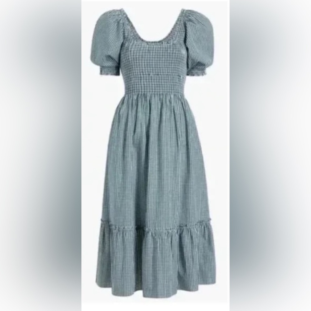 Hill House Blue Gingham Midi Dress